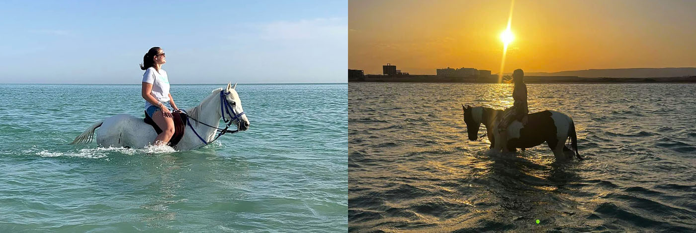 lovaglás – sivatag & tengeri fürdőzés a lóval