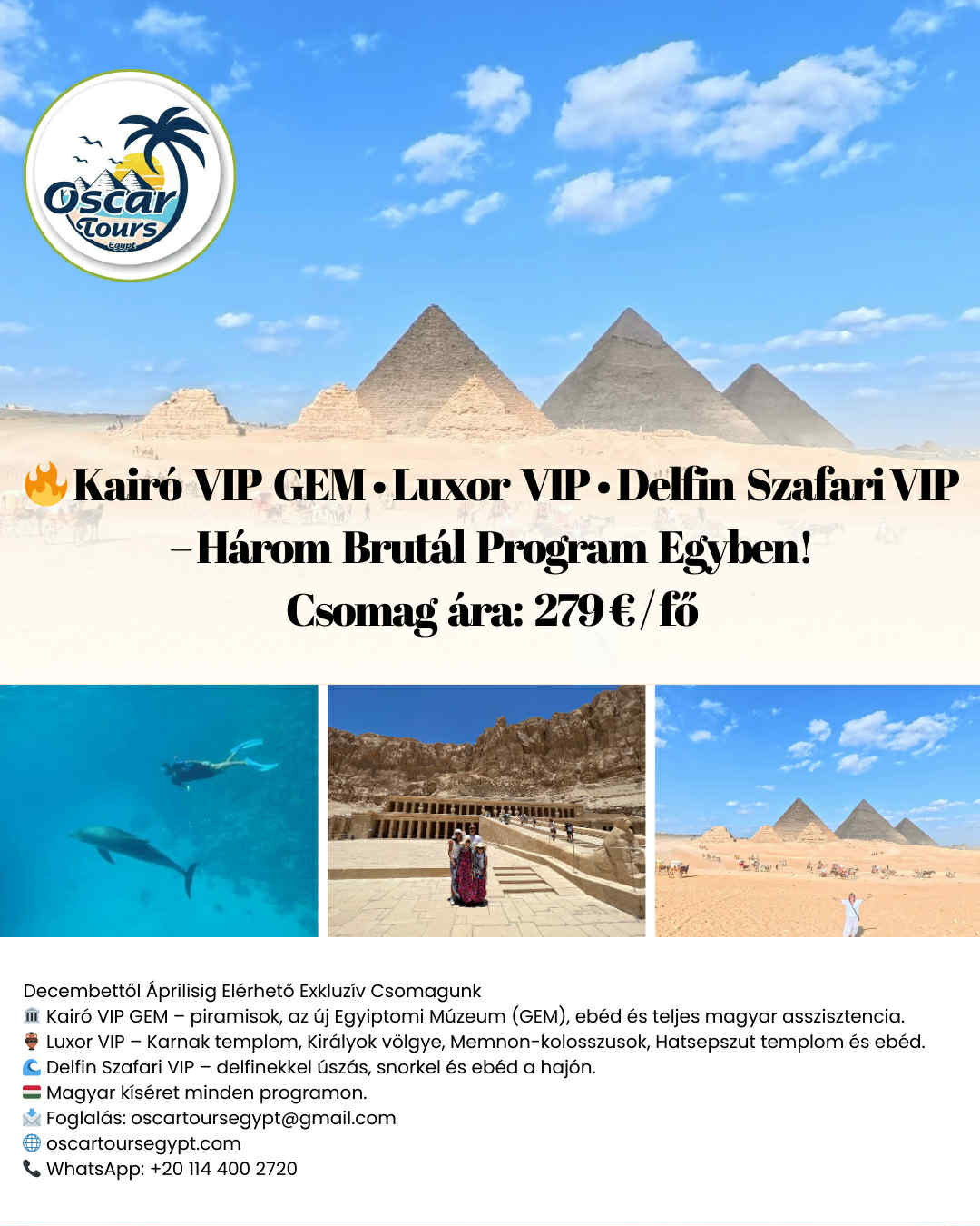 Oscar Tours Egypt ajánlat